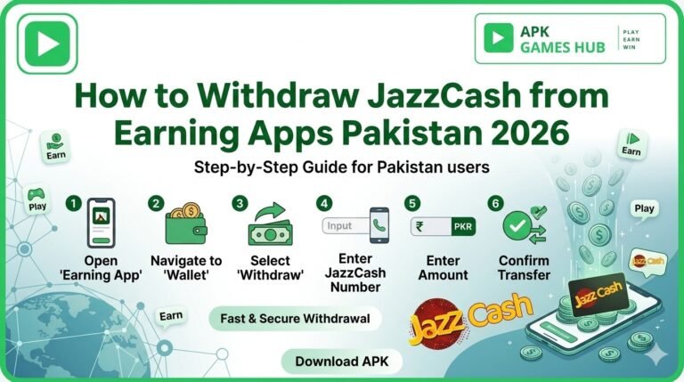how to withdraw jazzcash from earning-apps-pakistan-2026